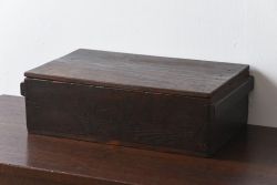 アンティーク雑貨　和製アンティーク　明治大正期　古い木味の小箱(木箱・収納箱)(1)