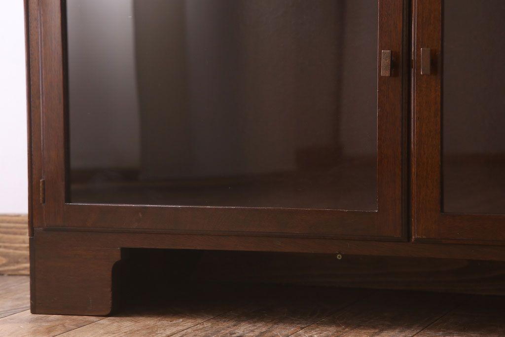 アンティーク家具　イギリスアンティーク　マホガニー材製　モダンなスタッキングブックケース(2)