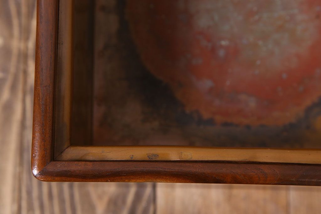 アンティーク雑貨　古民具・骨董　古い桐材・桑材のアンティーク角火鉢