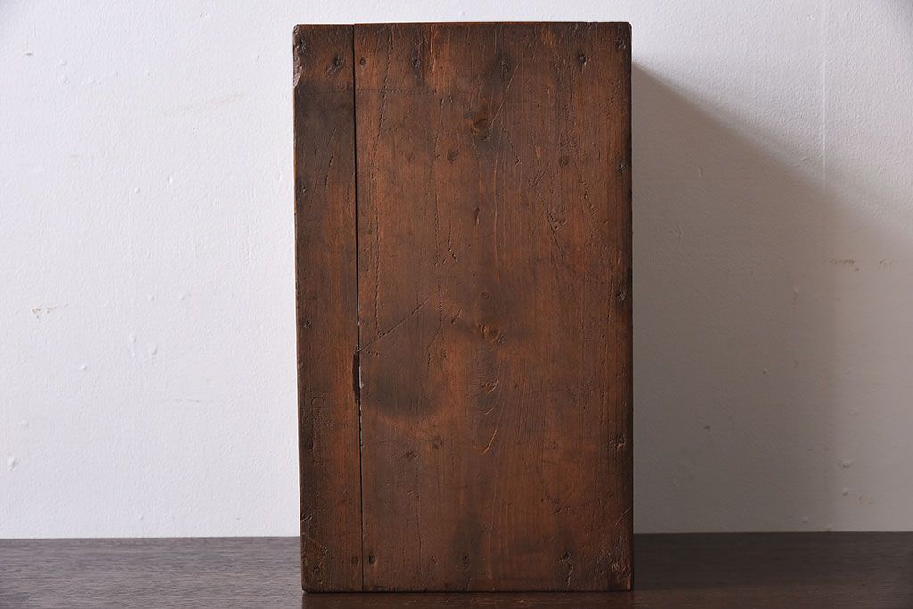 アンティーク雑貨　欅製　古い枡付銭箱