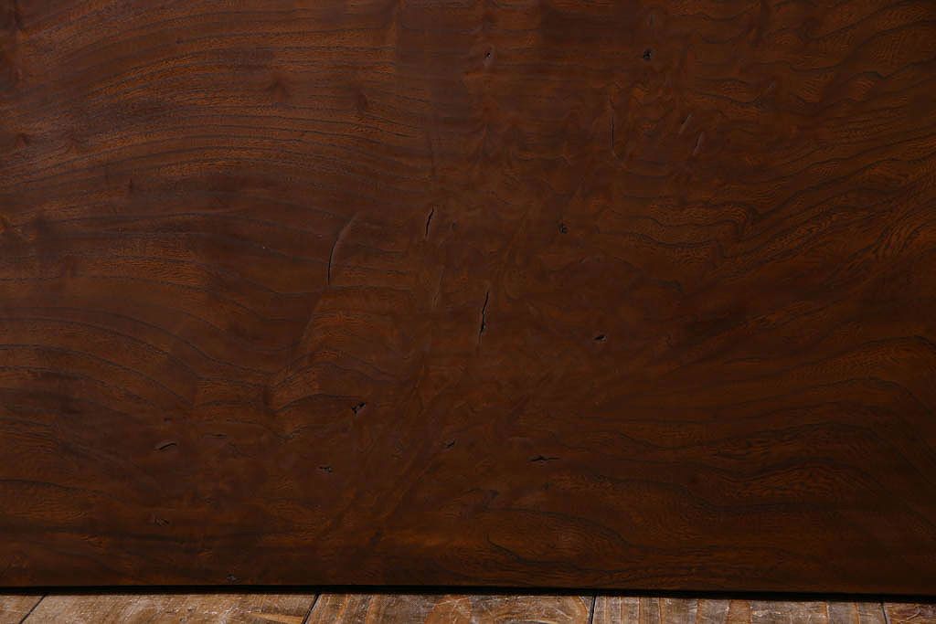 アンティーク雑貨　明治大正期　古材　アンティーク　欅の一枚板　30mm厚(2)(材料)
