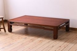 アンティーク家具　和製アンティーク　重厚な唐木の大座卓
