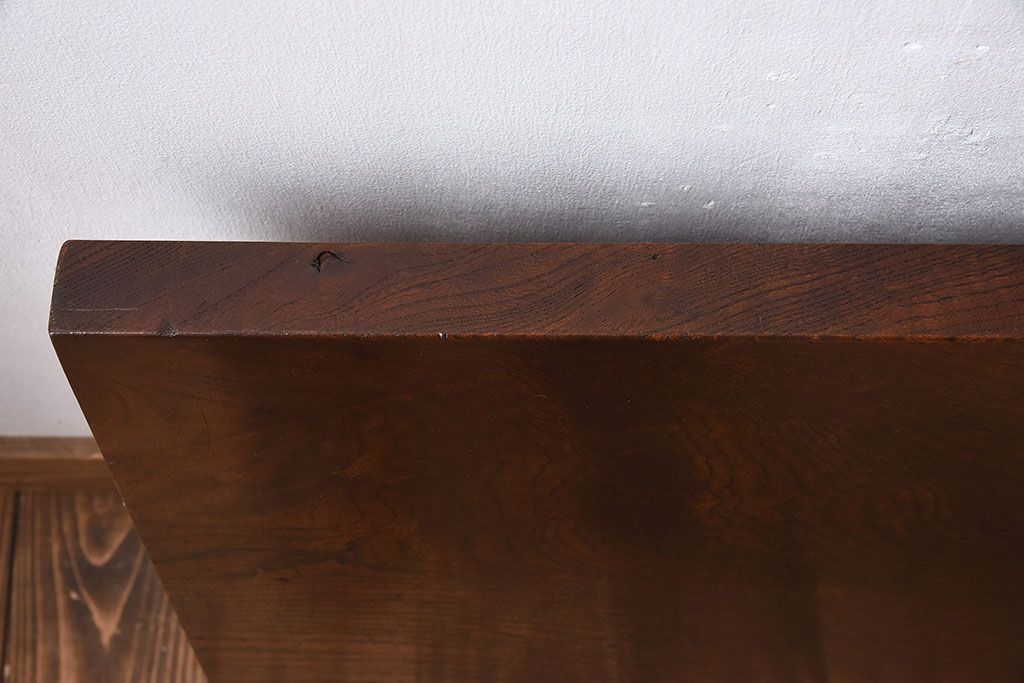 アンティーク雑貨　和製アンティーク　欅材一枚板!杢目が美しい床板(古材、材料)(2)