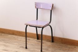 デンマークビンテージ　チーク材　本革調(合成皮革)　あたたかみのある雰囲気が魅力のダイニングチェア4脚セット(椅子、イス、ヴィンテージ、北欧)(R-071043)です
