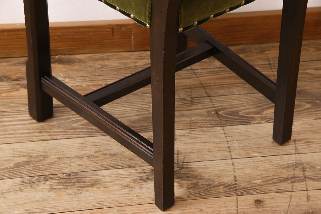 アンティーク家具　オーク材製のダイニングチェア(椅子)　イギリスアンティーク(3)