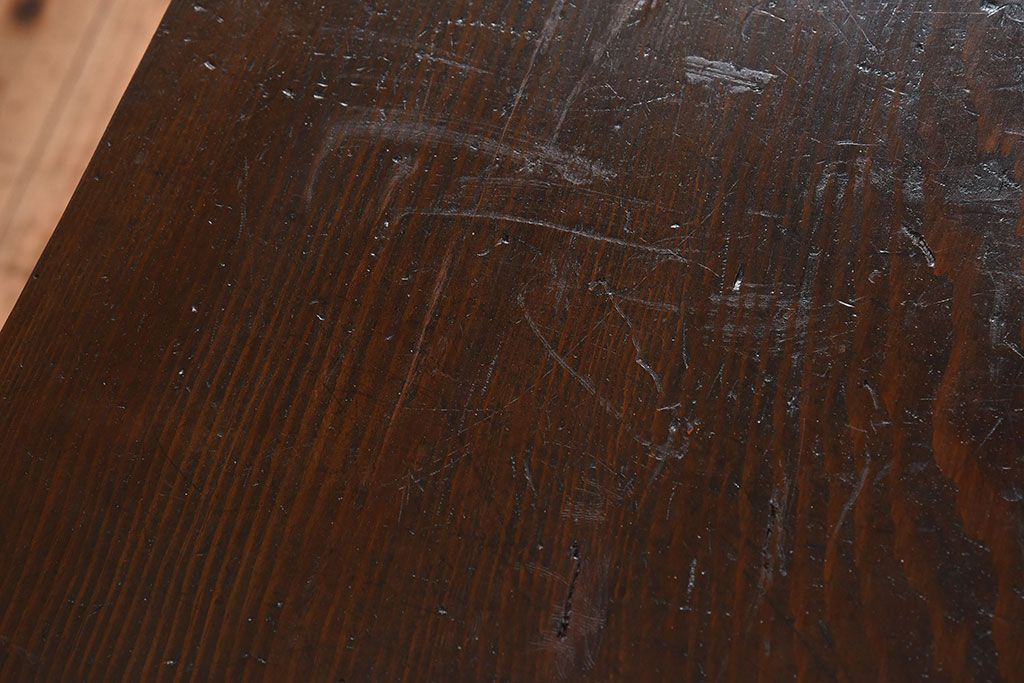 天板一枚板!古材をリメイクした鉄脚テーブル(3)