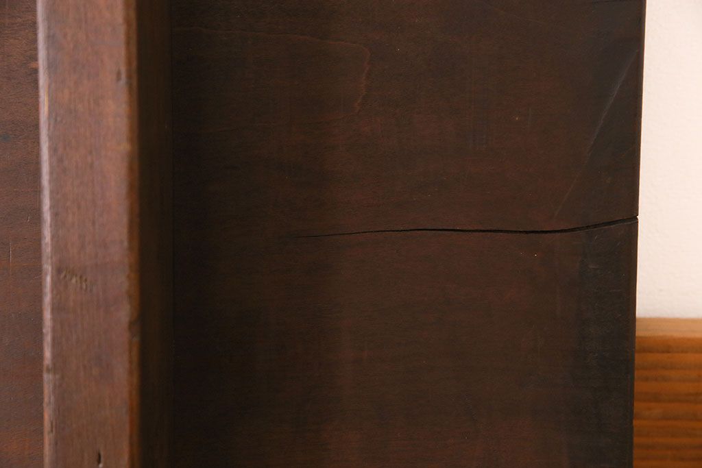 アンティーク家具　古民具・骨董 極厚の一枚板!古い木の裁ち板(作業台・テーブル・ローボード)(2)