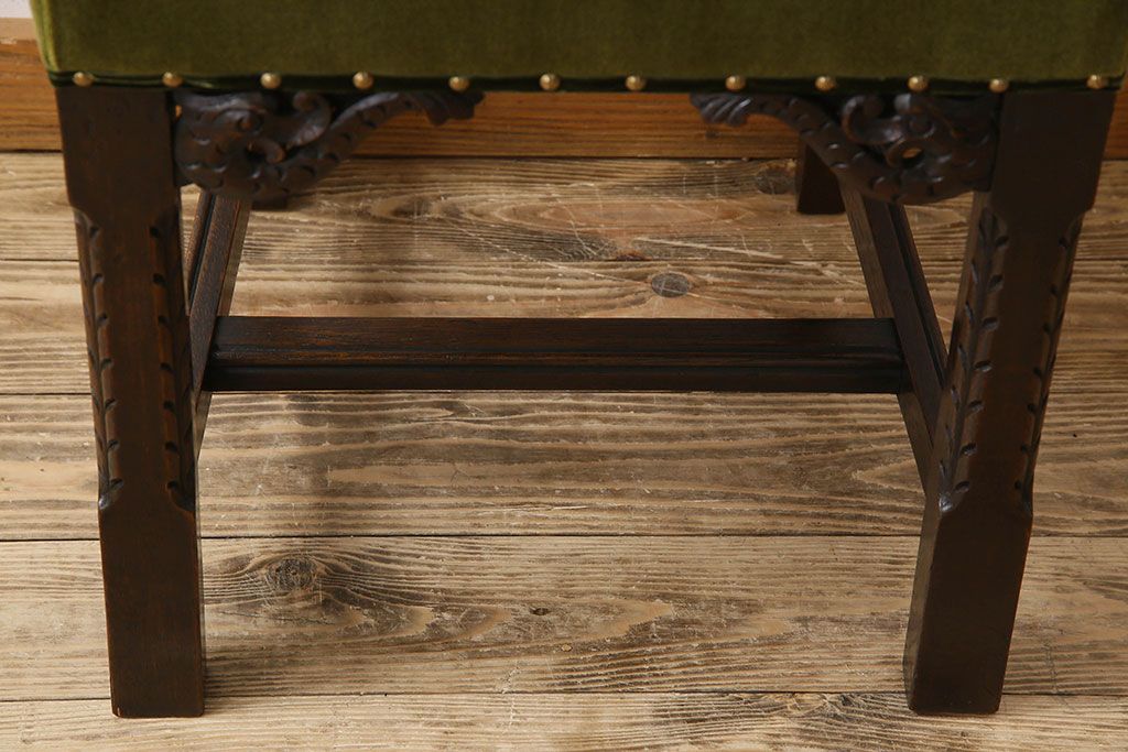 アンティーク家具　オーク材製　イギリスアンティークの上品なダイニングチェア(椅子)