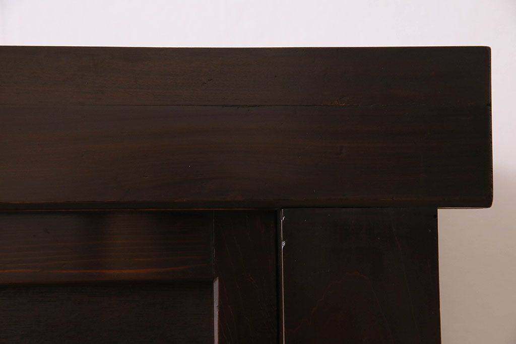 アンティーク家具　古民具・骨董　五尺 透かし彫りが雅な水屋箪笥サイドボード(テレビボード)