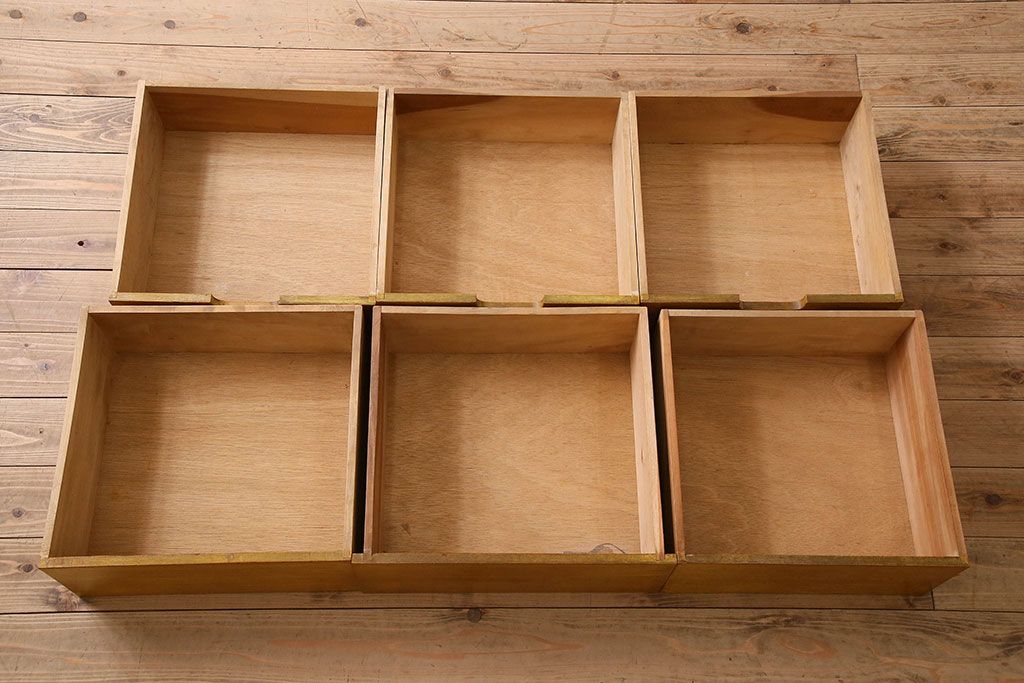 レトロ家具　昭和レトロ　古い木製のシンプルな片袖机
