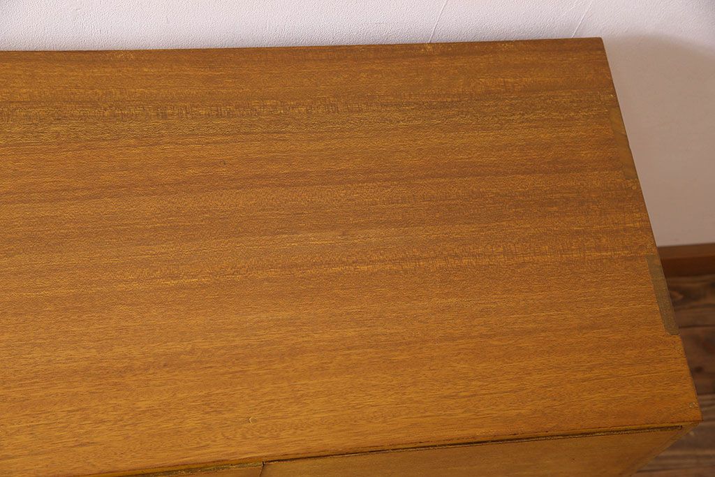 レトロ家具　昭和レトロ　古い木製のシンプルな片袖机