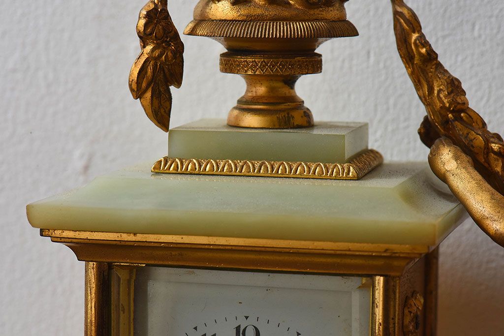 アンティーク雑貨　大正期　精工舎製　琺瑯文字盤　アンティーク置時計
