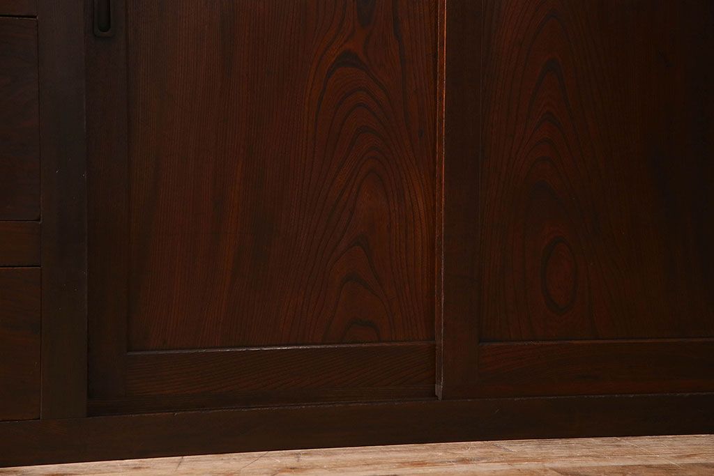 アンティーク家具　古民具・骨董　明治期　三方欅材 上質なアンティーク重ね階段箪笥