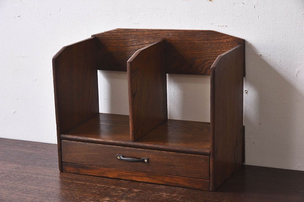 メーカー ヤフオク! - 古い木味の6マス目2杯引き出し収納棚G894 アンテ 