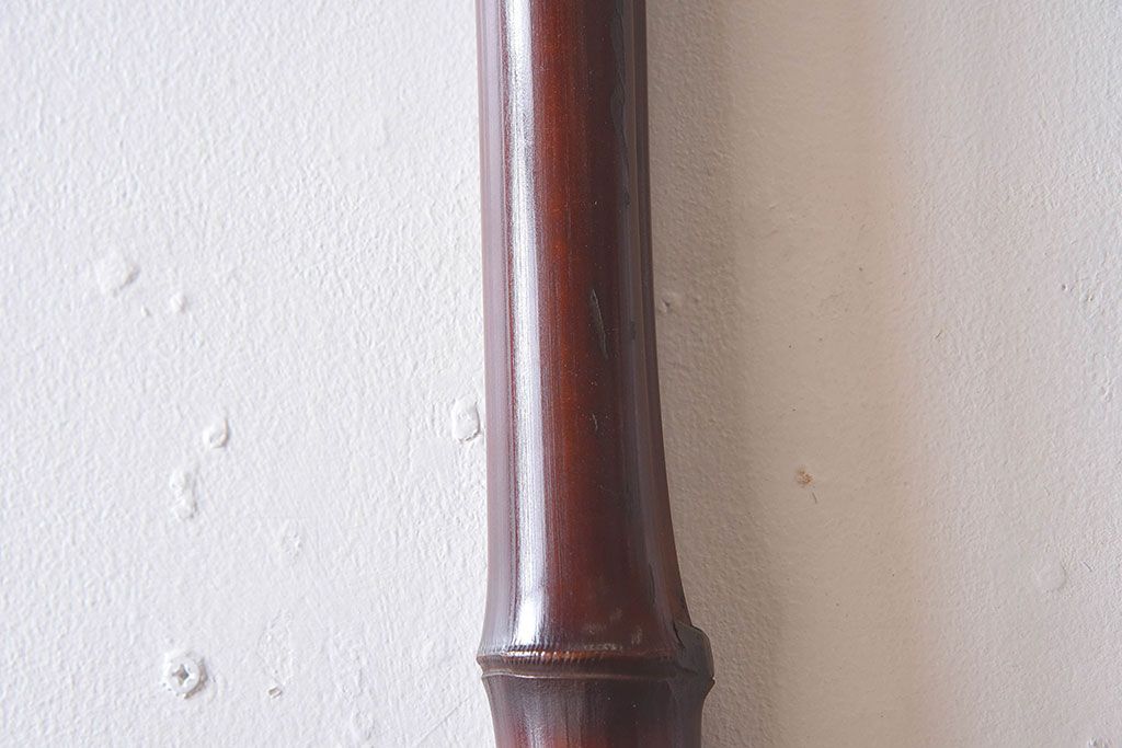アンティーク雑貨　古民具・骨董　横木の凝った作り込みが味わえる中通し式の自在鉤