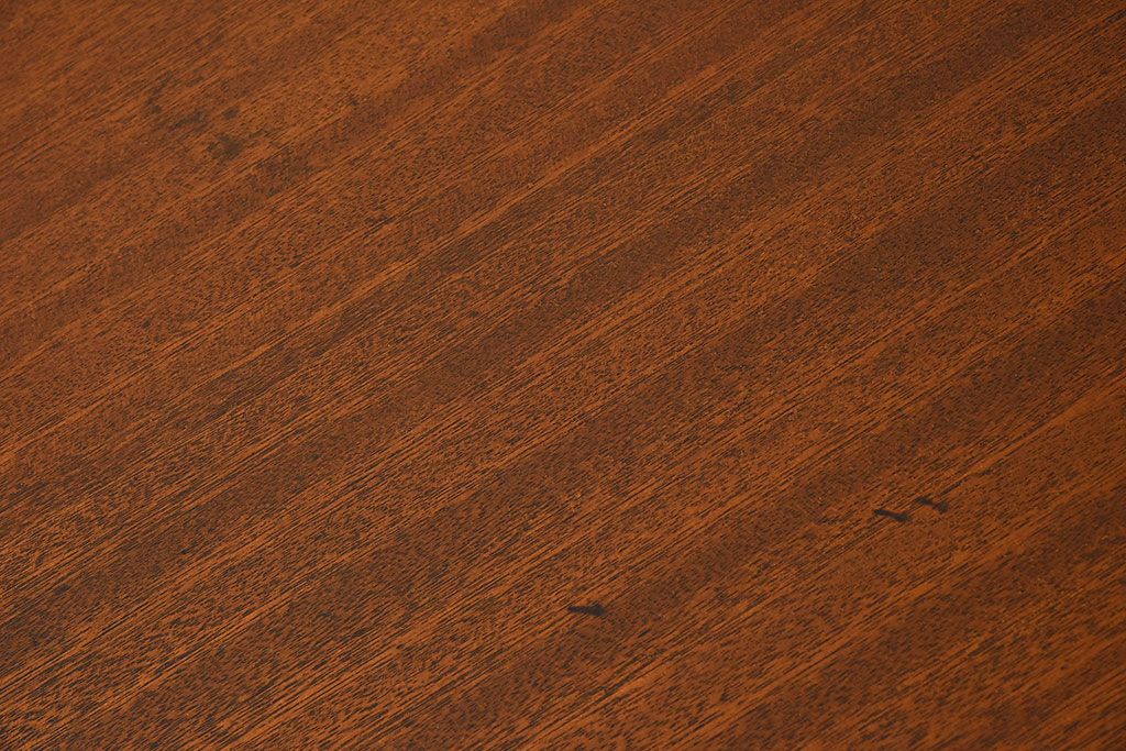 レトロ家具　昭和レトロ　薄型　古い木の質感が味わい深い片袖机(ワークデスク、在宅ワーク、在宅用、学習机)