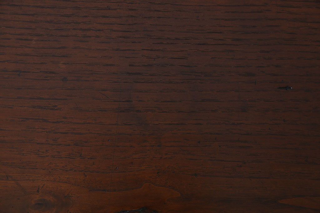 アンティーク雑貨　和製アンティーク　総栗材　上品なデスク(テーブル、文机、在宅ワーク、在宅用花台、飾り台)