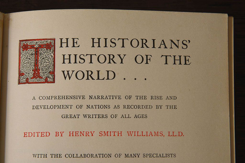 アンティーク雑貨　イギリスアンティーク　The Historians' History of the World　本(洋書、古書、英字本)2冊セット