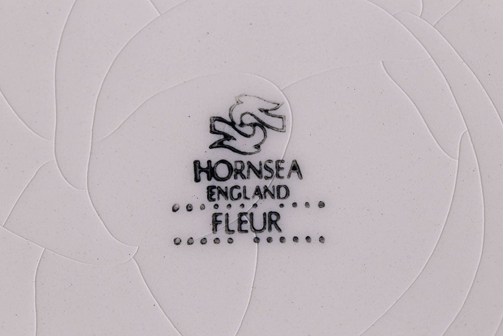 アンティーク雑貨　イギリスビンテージ　Hornsea(ホーンジー)　FLEUR(フルール)　カップ&ソーサー2客セット