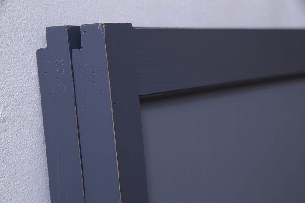 ペイント建具　シックな色合いが素敵な引き戸(窓、仕切り戸)2枚セット