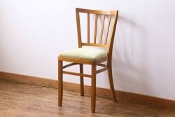 アンティーク家具　大正ロマン　小ぶりなアンティーク回転椅子(1)
