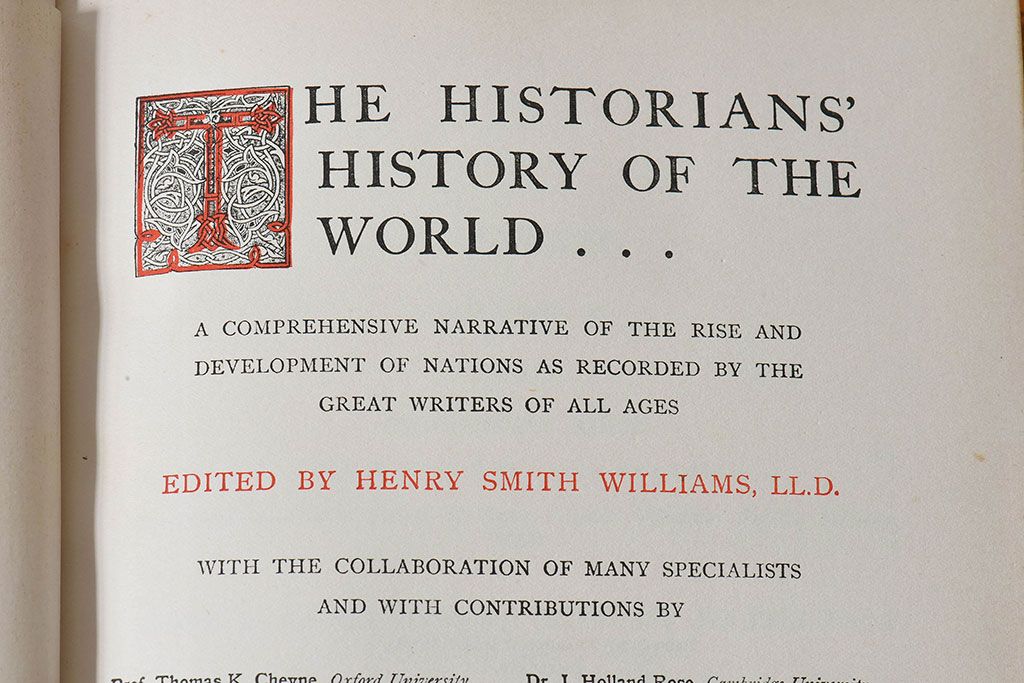 アンティーク雑貨　イギリスアンティーク　The Historians' History of the World　本(洋書、古書、英字本)2冊セット(2)