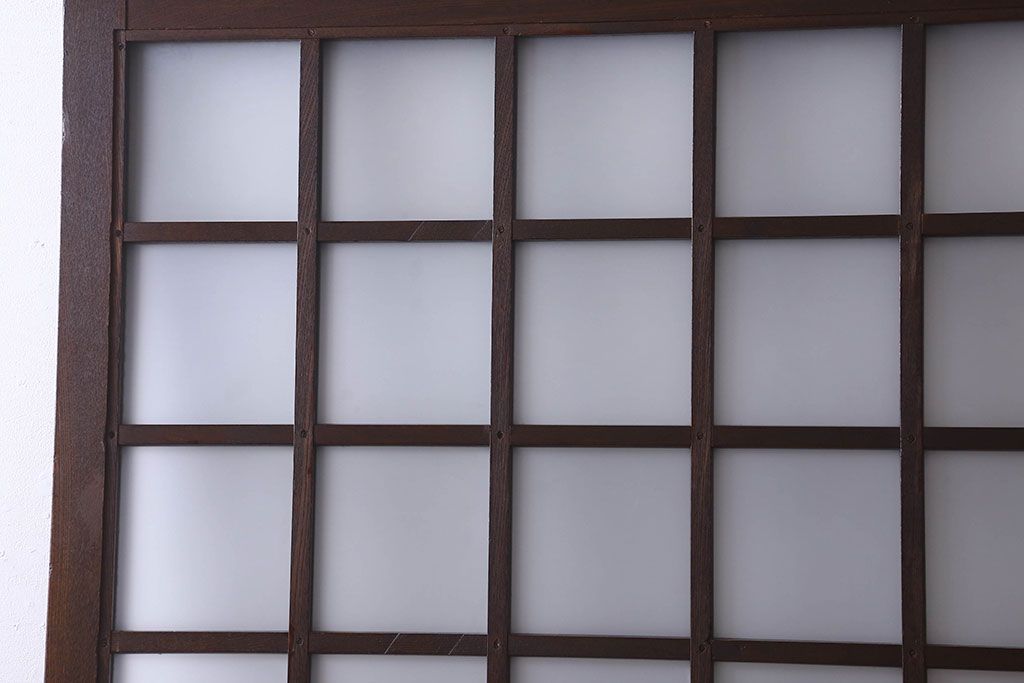 和製アンティーク　総ケヤキ材　美しい漆塗りが施された蔵戸(建具)