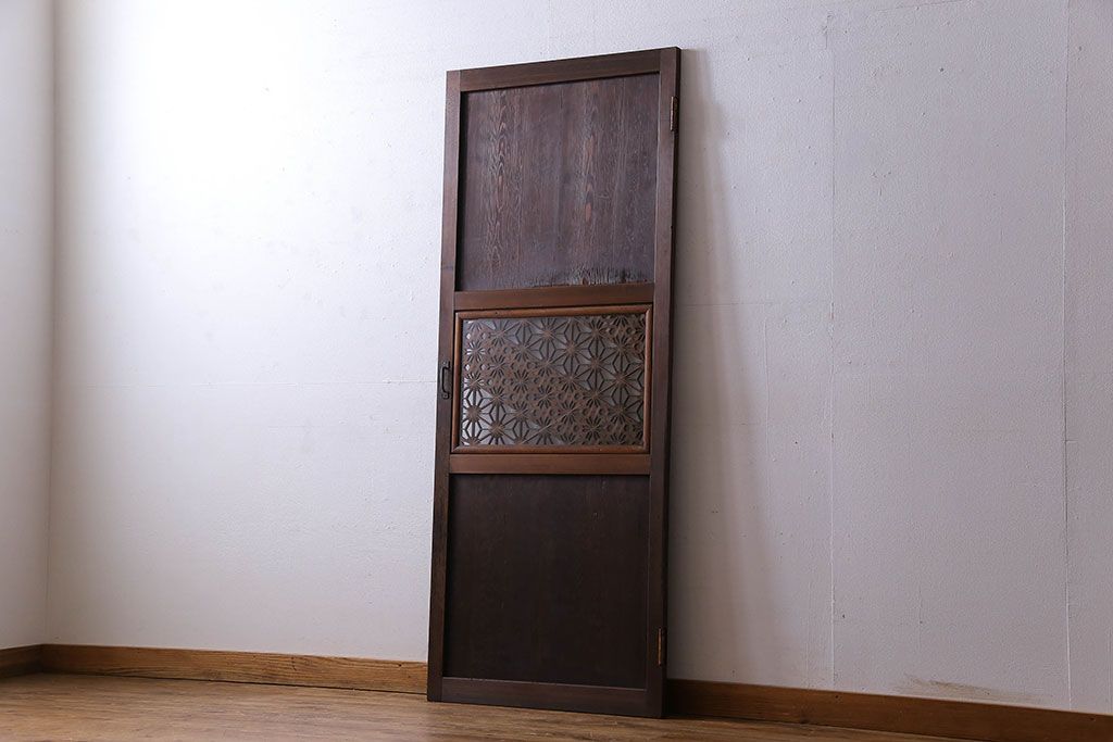 和製アンティーク 組子が印象的な珍しいドア 扉 木製扉 建具 ラフジュ工房