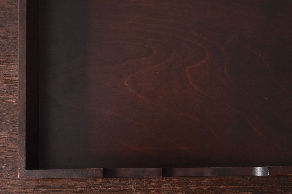 アンティーク雑貨　中古　北海道民芸家具　深みのある木の色合いが魅力的な書類箱(収納箱)