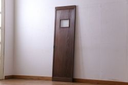 和製アンティーク　木製　背の高いシンプルな引き戸(建具)