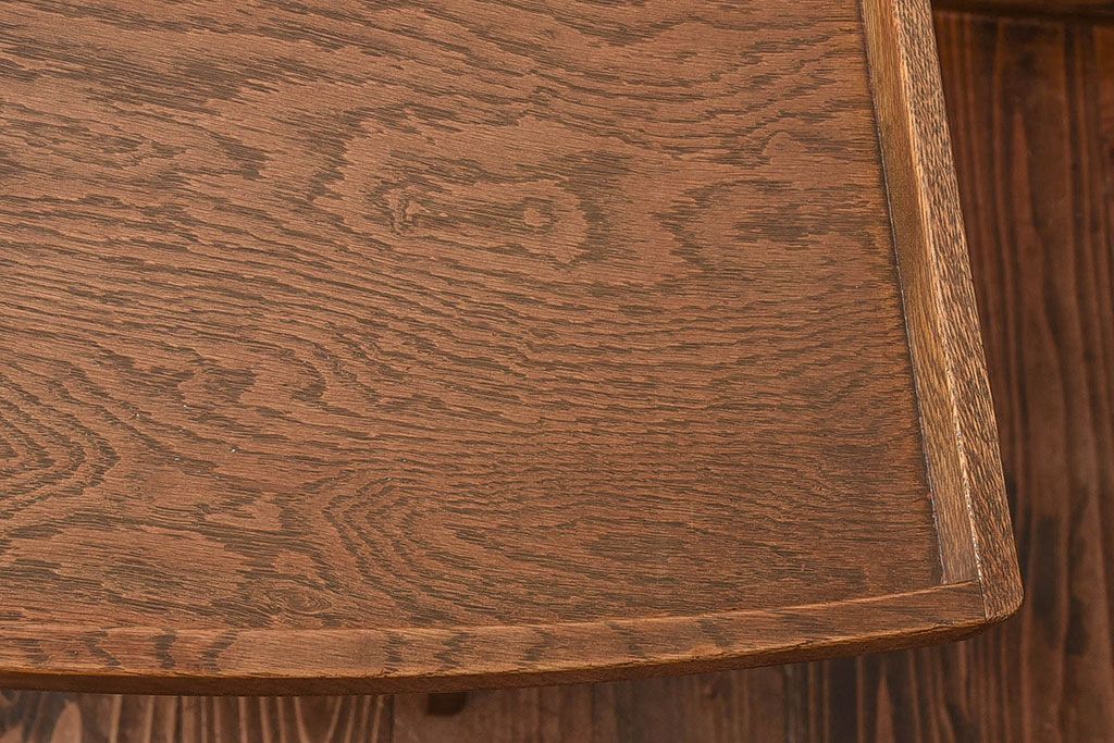 中古美品　永田良介商店　木の質感が味わい深い盆付きチャイルドチェア(子供用椅子)