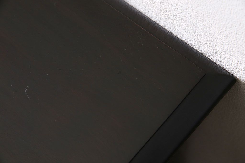 中古　北海道民芸家具　421 樺材　重厚なデスク(片袖机、在宅ワーク、在宅用学習机)(1)