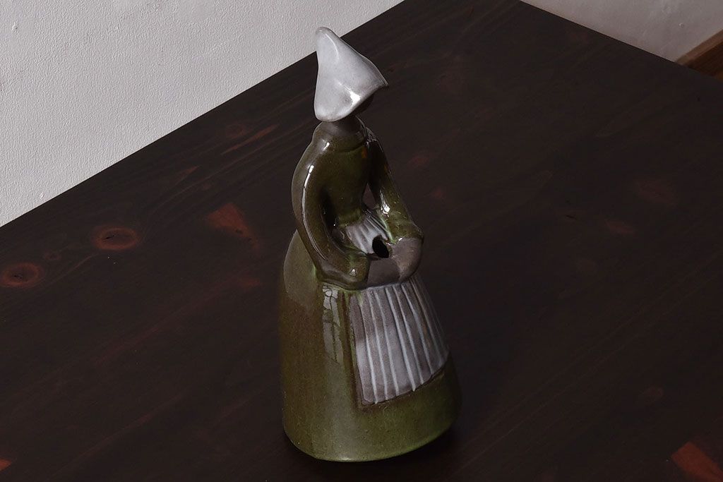 アンティーク雑貨　スウェーデン製　Gantofta Elsi Bourelius　ビンテージ花瓶