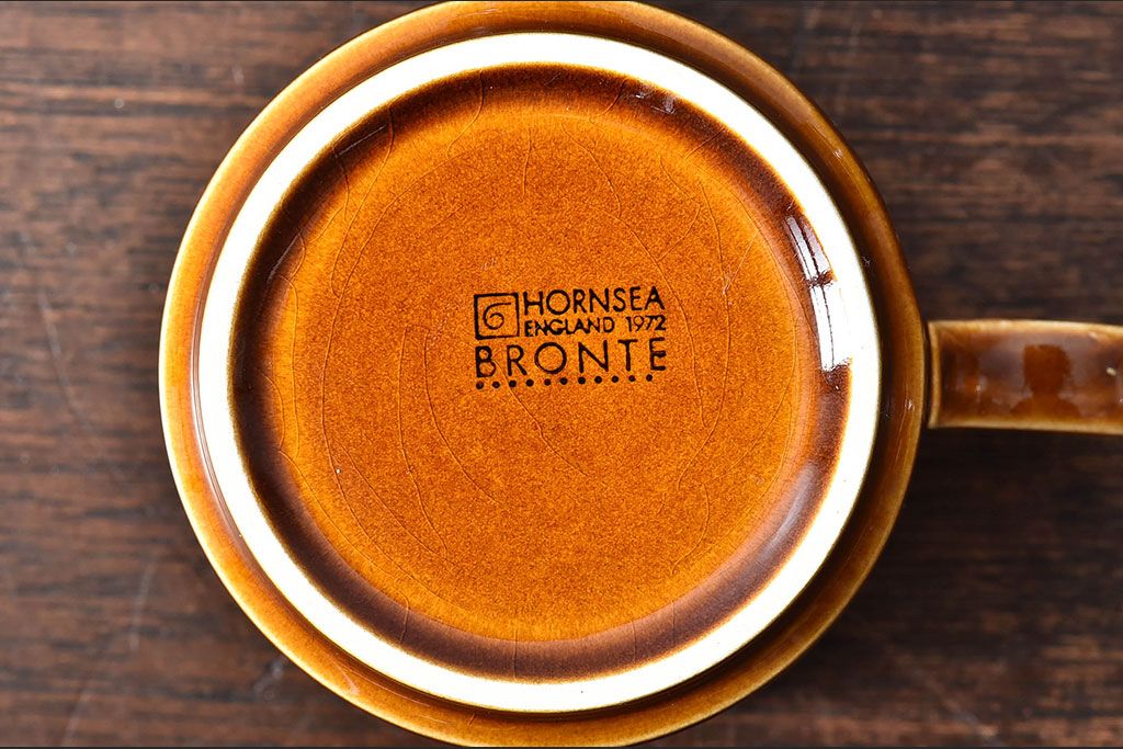 アンティーク雑貨　イギリスビンテージ　HORNSEA(ホーンジー)　BRONTE(ブロンテ)シリーズ　カップ4点セット