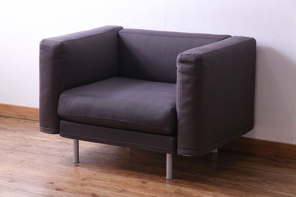 中古　Cassina(カッシーナ)　GRANDANGOLO(グランダンゴロ)　1人掛けソファ(1Pソファ、シングルソファ)(定価約38万円)