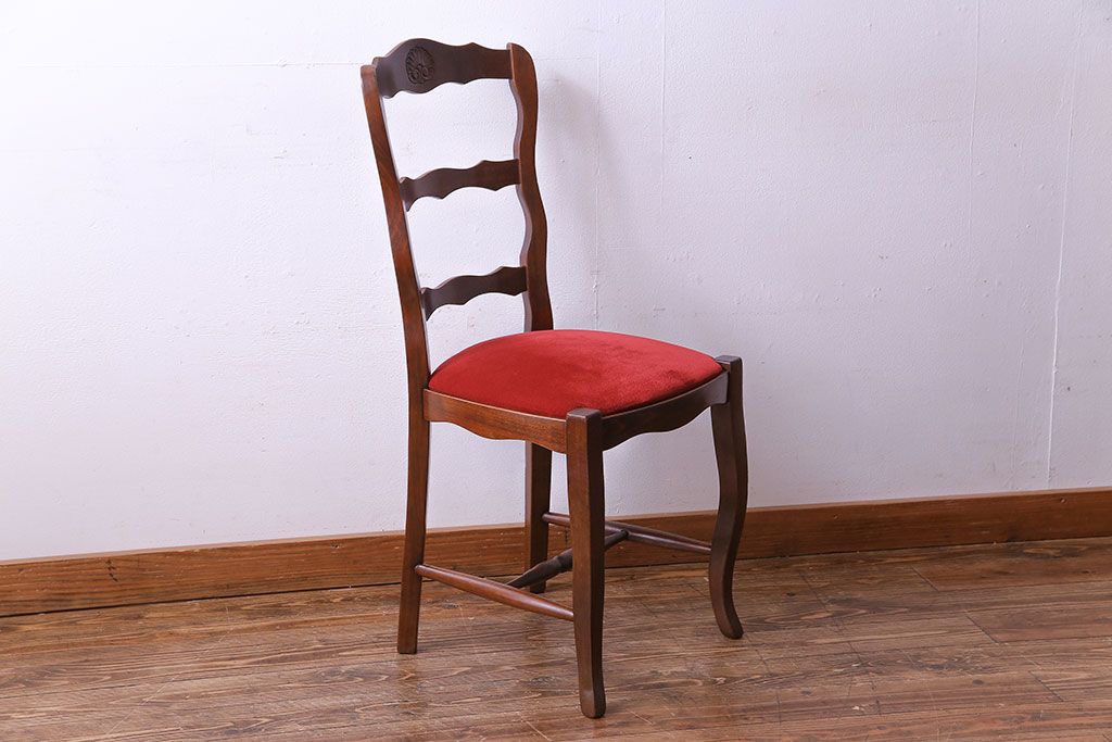 中古　Henri Julien(アンリ・ジュリアン)　フレームの形が独創的なダイニングチェア(椅子)(2)