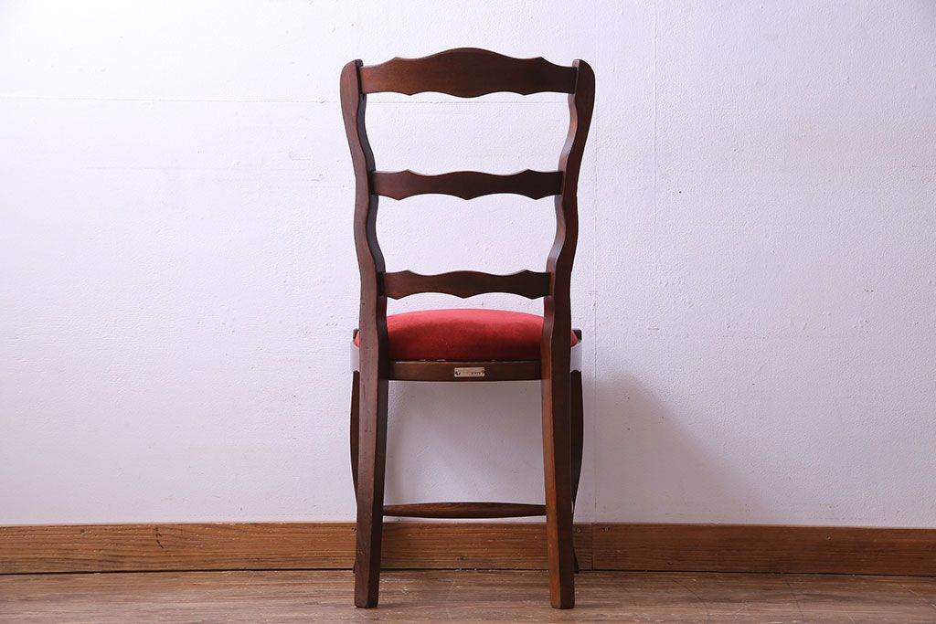 中古　Henri Julien(アンリ・ジュリアン)　フレームの形が独創的なダイニングチェア(椅子)(1)