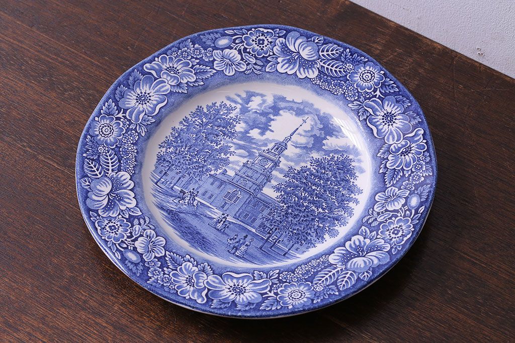 アンティーク雑貨 中古 イギリスWedgwood(ウェッジウッド) 細かな絵柄