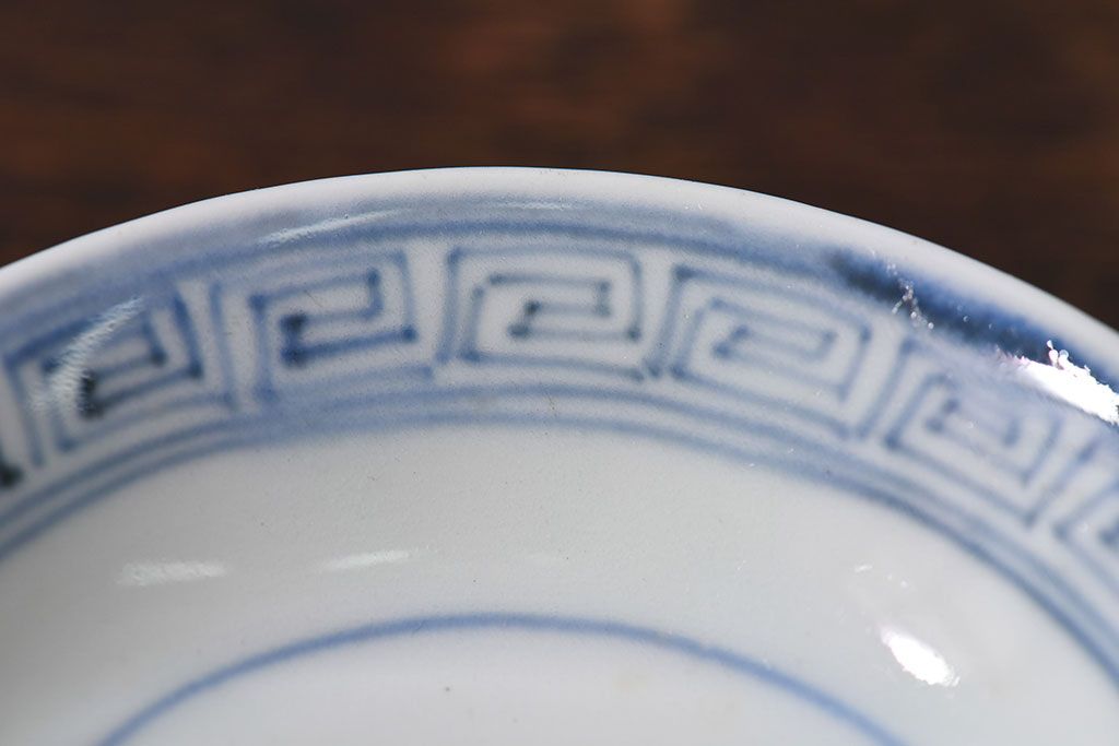 江戸時代後期　伊万里焼　染付　蓋茶碗2客セット(3)