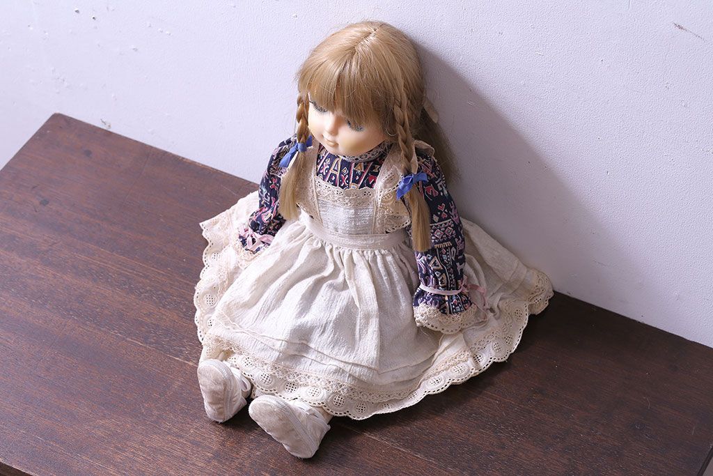 アンティーク雑貨　昭和レトロ　セキグチ(SEKIGUCHI)　スリープアイドール(目つむり抱き人形)