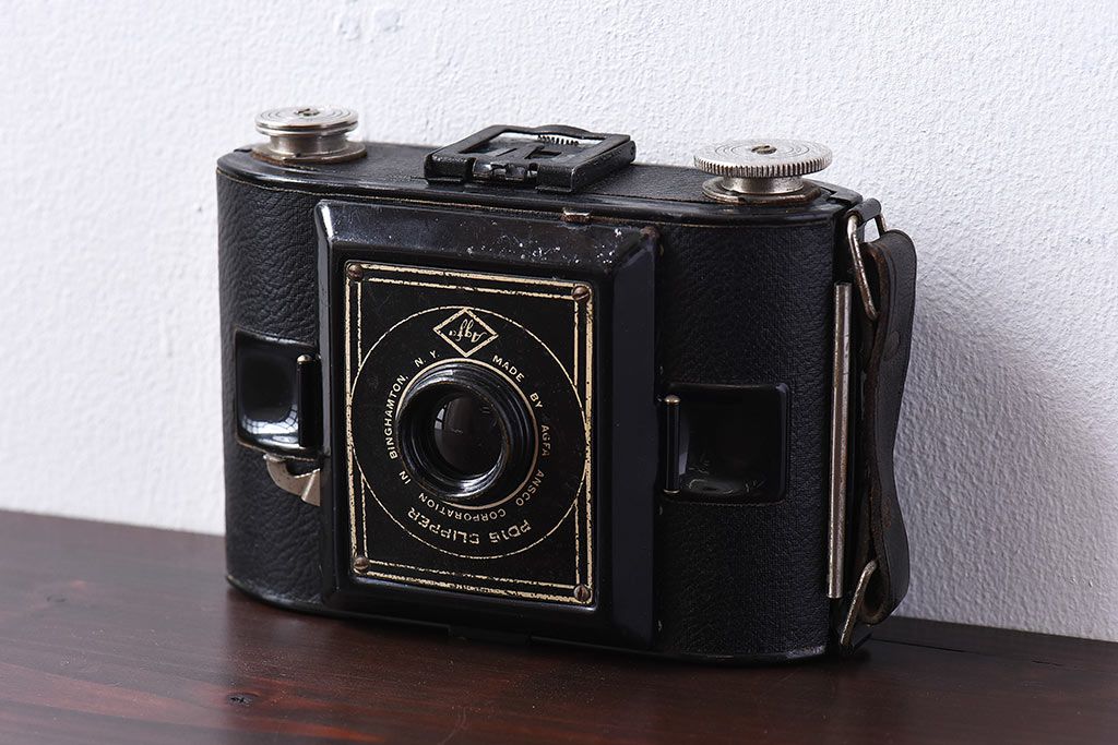 アンティーク雑貨　ビンテージ　Agfa ANSCO  PD16 CLIPPER(クリッパー)　蛇腹カメラ