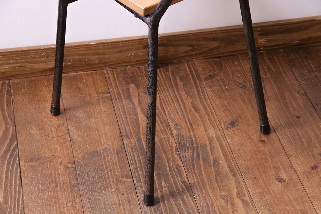 ラフジュ工房オリジナル　ナラ材　シンプルなチェア(椅子、ダイニングチェア)(2)