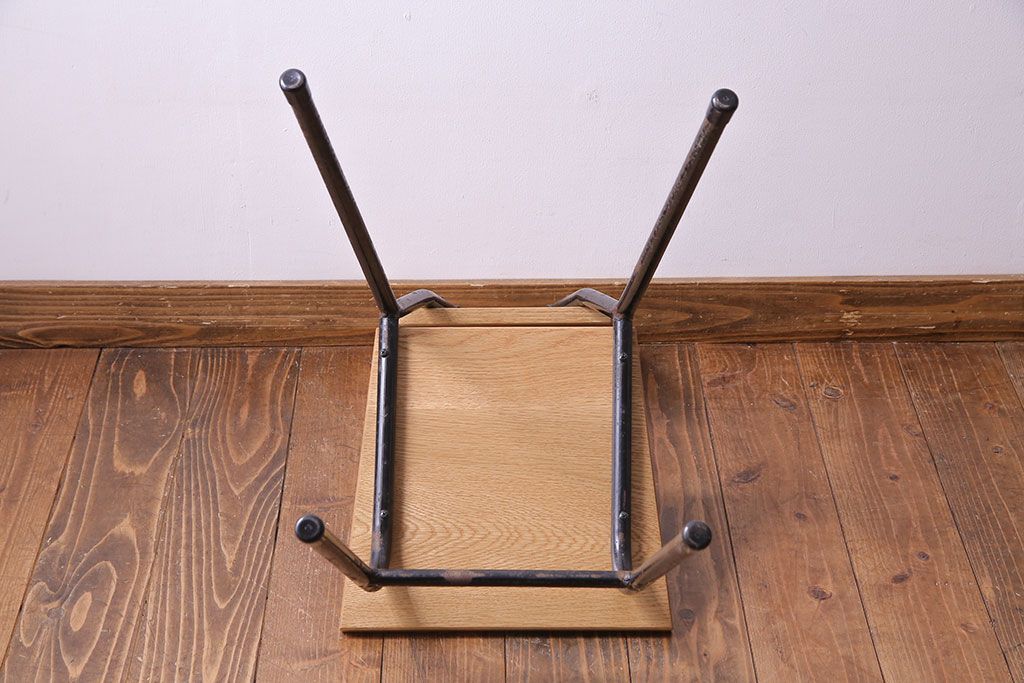 ラフジュ工房オリジナル　ナラ材　シンプルなチェア(椅子、ダイニングチェア)(2)