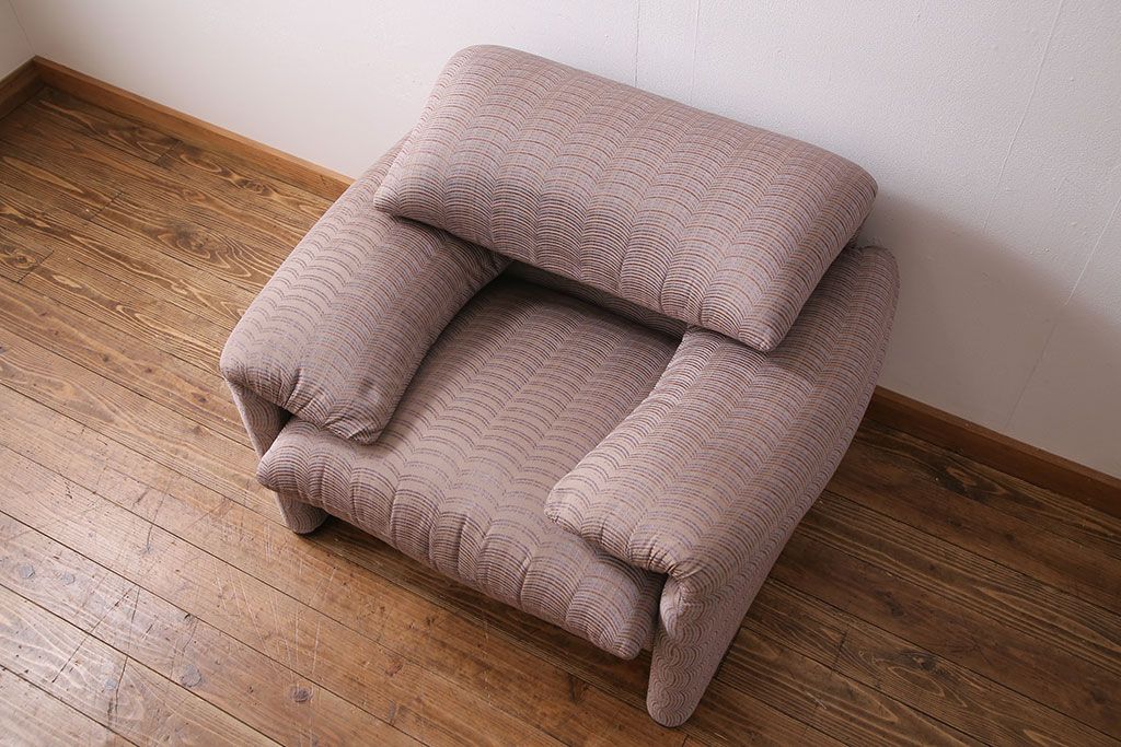 中古　Cassina(カッシーナ)　MARALUNGA(マラルンガ)　ファブリック 1Pソファ(一人掛け)(定価約50万円)