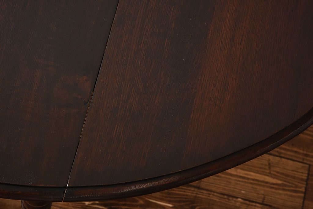 アンティーク家具　イギリスアンティーク　脚のデザインが目を引くバタフライテーブル(ダイニングテーブル、エクステンションテーブル)