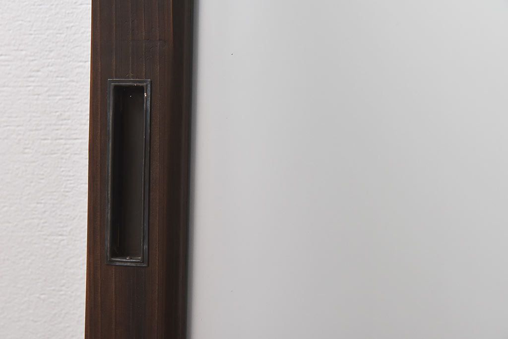 昭和レトロ　縞のデザインが個性的なガラス戸(窓、引き戸)3枚セット
