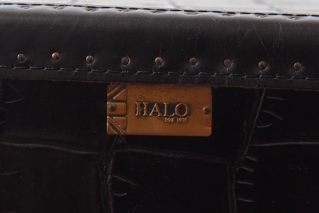 中古　イギリス家具　HALO(ハロ)　SLAB(スラブ) ビッグクロコネロ　コーヒーテーブル(定価約20万円)