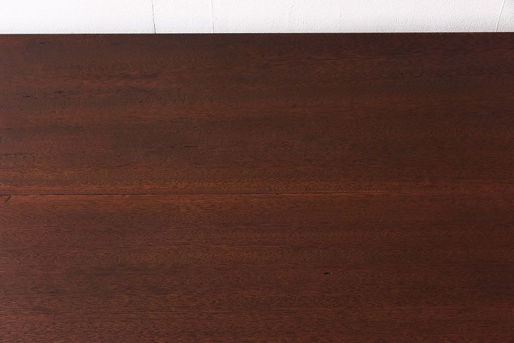 アンティーク家具　昭和中期　インダストリアルな鉄脚ダイニングテーブル(作業台)