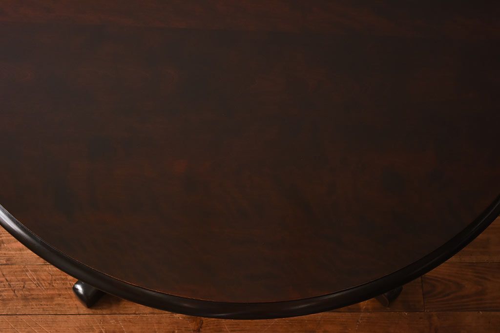 中古　北海道民芸家具　HM472シリーズ　シックな円形テーブル(定価約23万円)