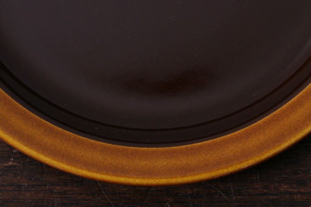 イギリスビンテージ　HORNSEA(ホーンジー) BRONTE(ブロンテ) プレート(ケーキ皿)2枚セット(3)